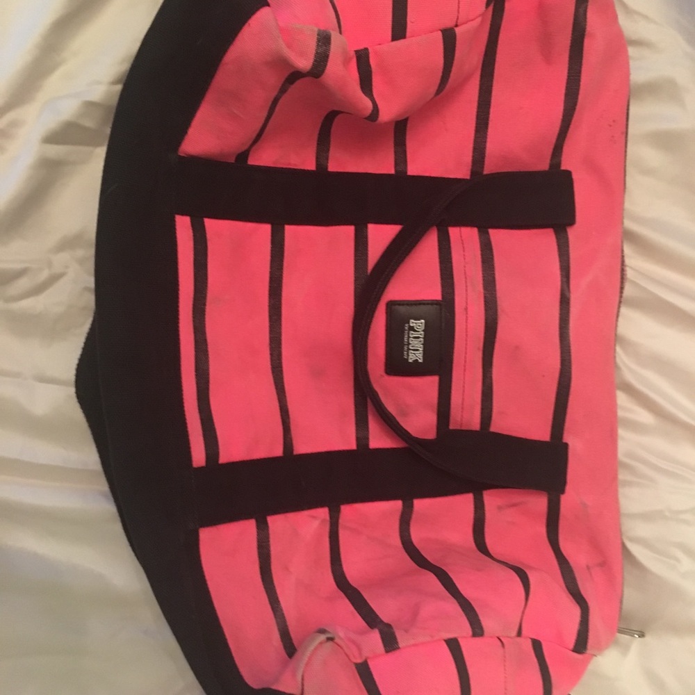pink tote bag